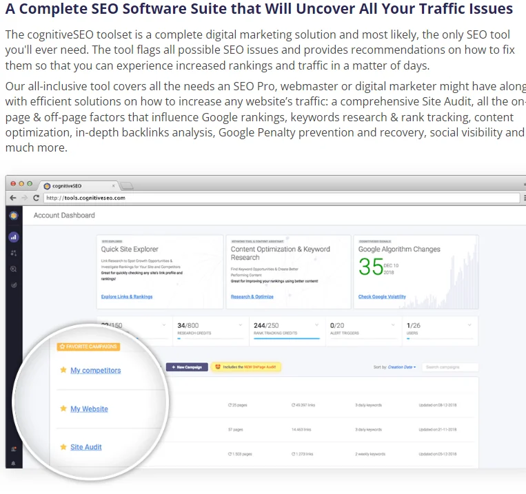 cognitiveSEO screenshot 4 of 4