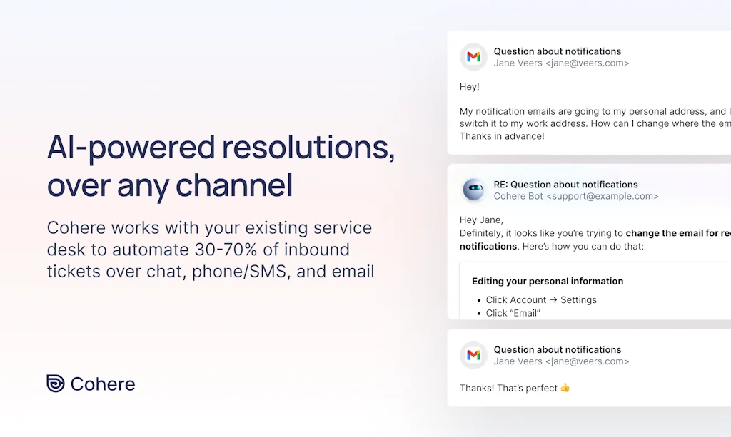 Cohere screenshot 2 of 5