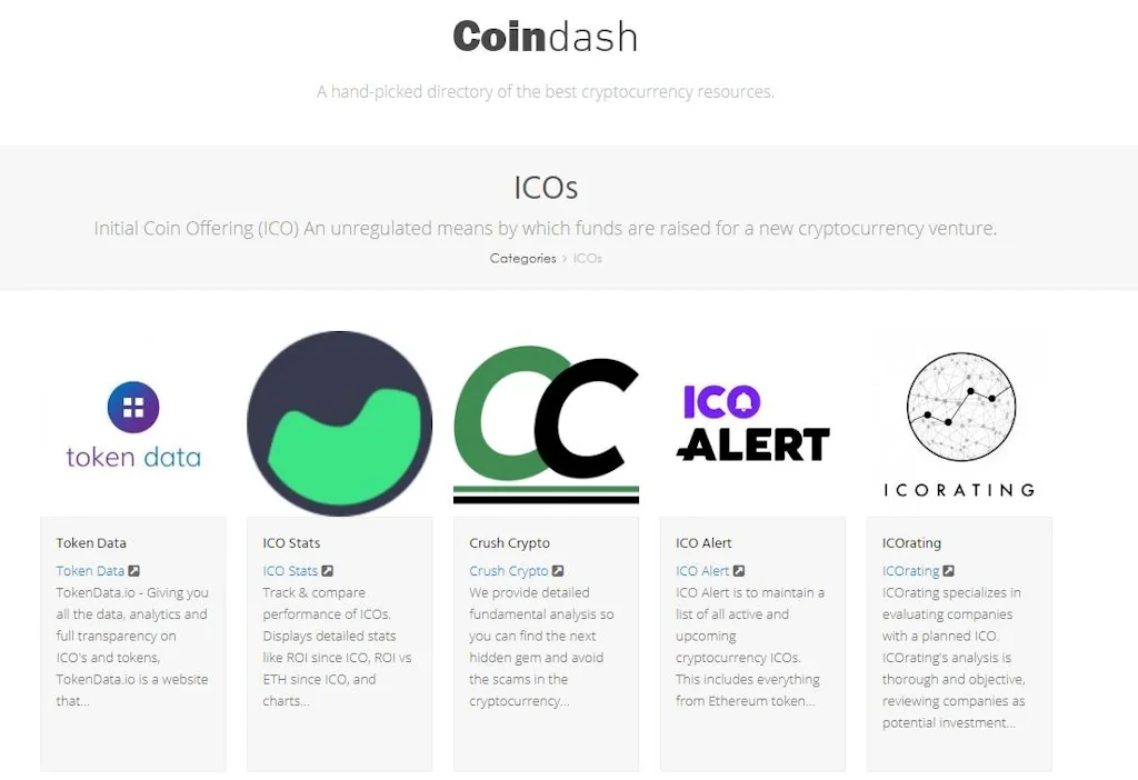 CoinDash.co screenshot 1 of 2