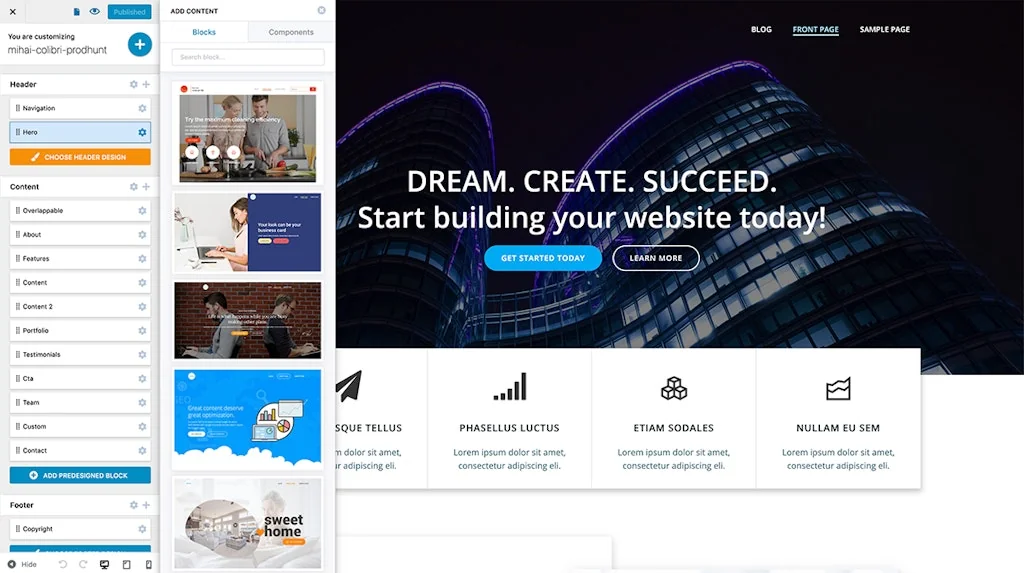 Colibri WP screenshot 4 of 8