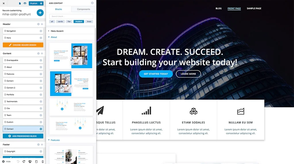 Colibri WP screenshot 6 of 8