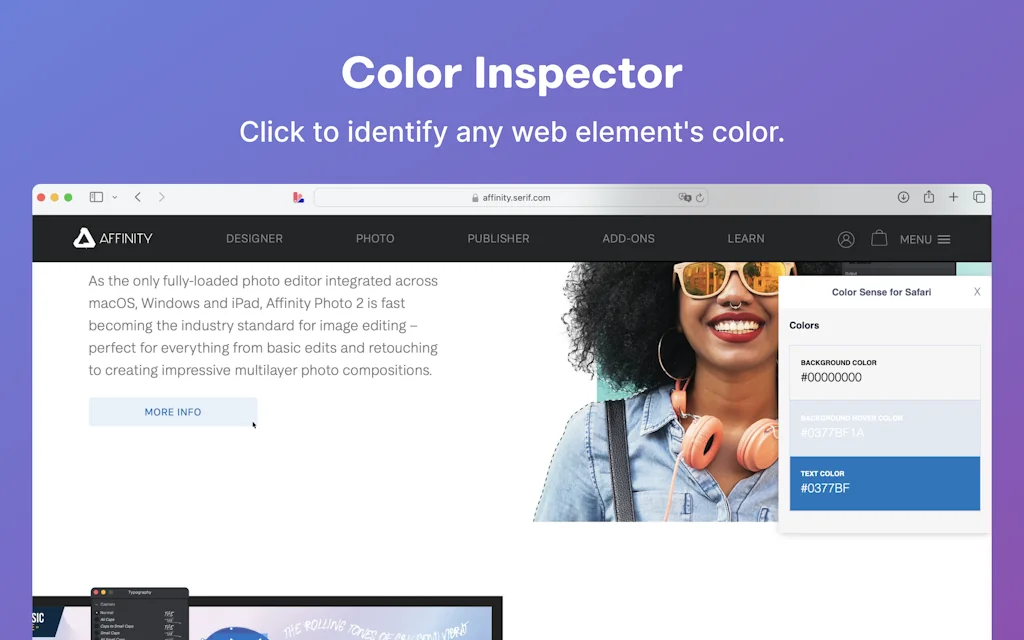 Color Sense - Color Picker for Safari screenshot 6 of 7