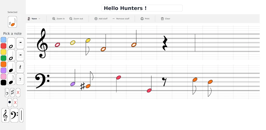 ColoredMusicSheet screenshot 1 of 1