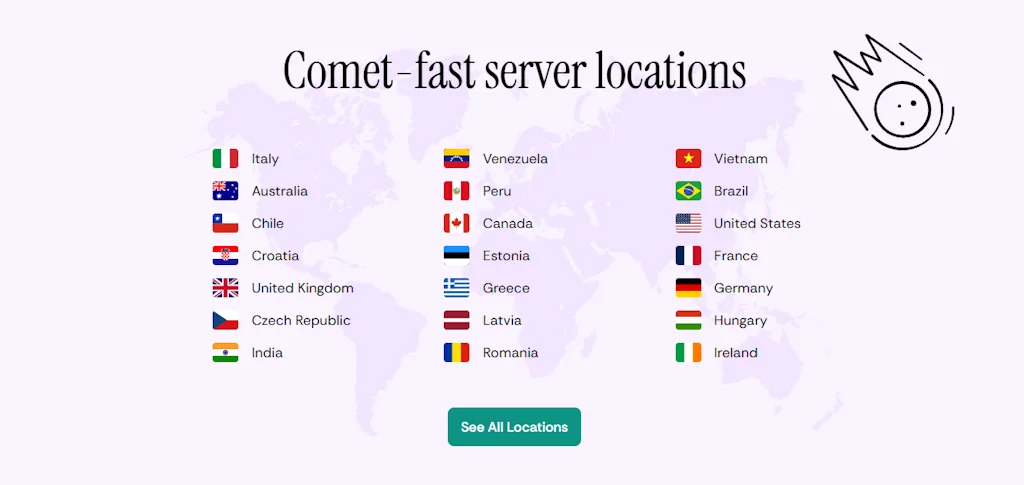 CometVPN screenshot 2 of 3