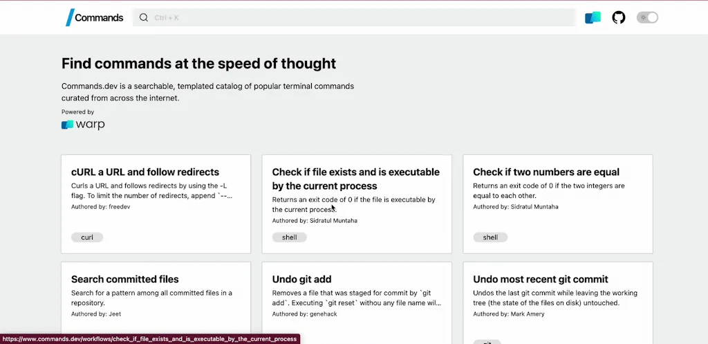Commands.dev screenshot 2 of 6