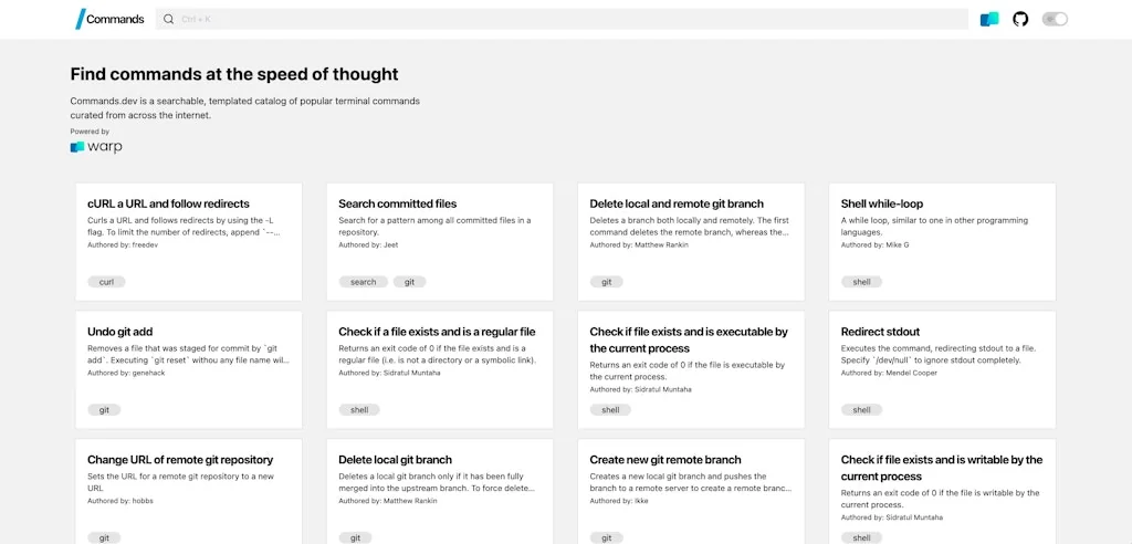 Commands.dev screenshot 3 of 6