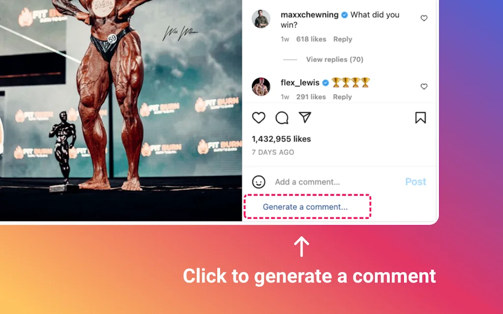 Comment Generator for Instagram screenshot 3 of 5