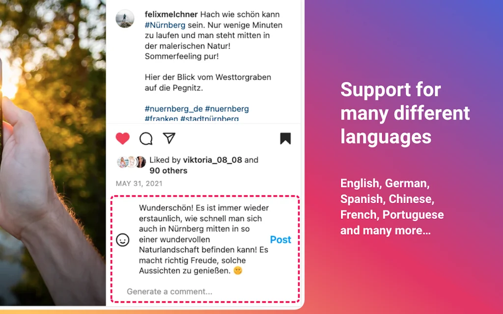 Comment Generator for Instagram screenshot 5 of 5