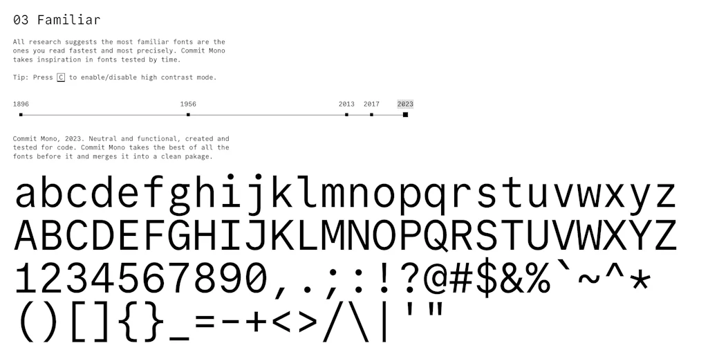 Commit Mono screenshot 3 of 4