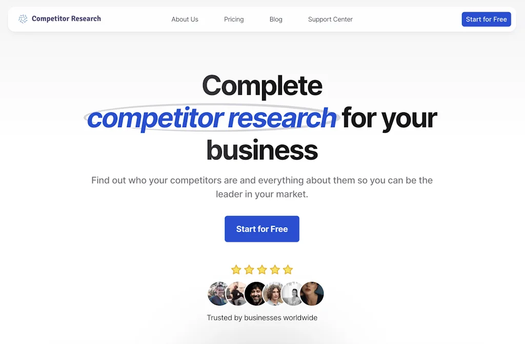 Competitor Research screenshot 1 of 6
