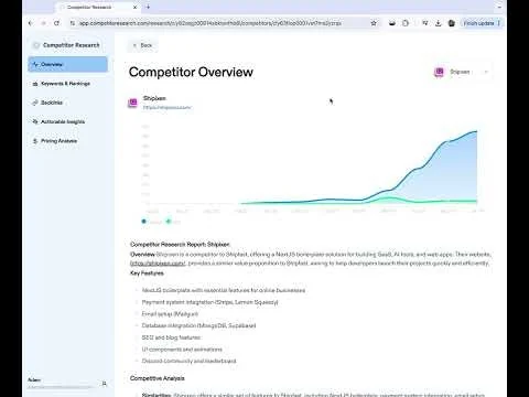 Competitor Research screenshot 6 of 6