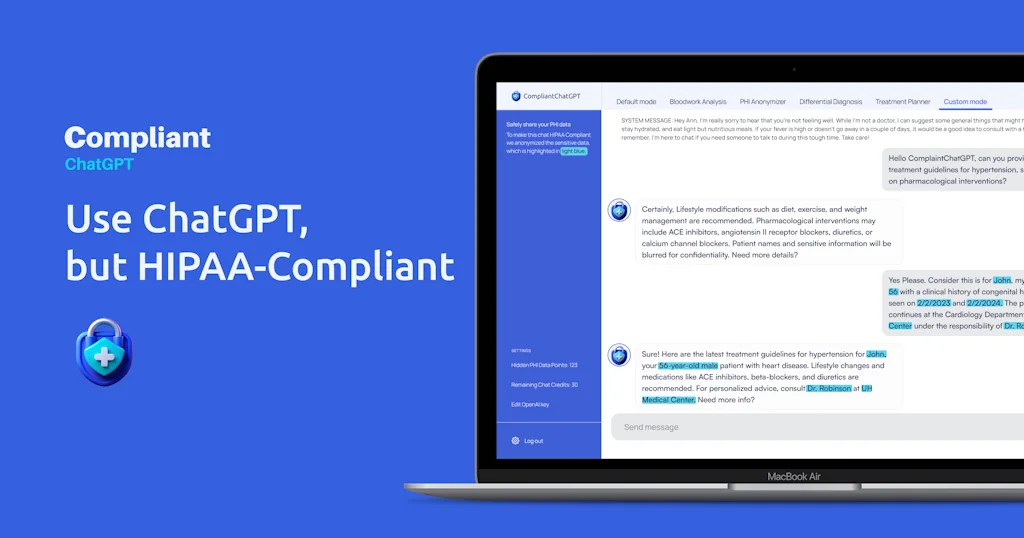 CompliantChatGPT screenshot 1 of 1