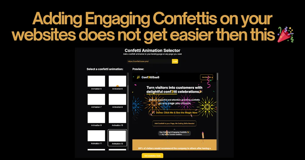ConfettiSAAS screenshot 1 of 4
