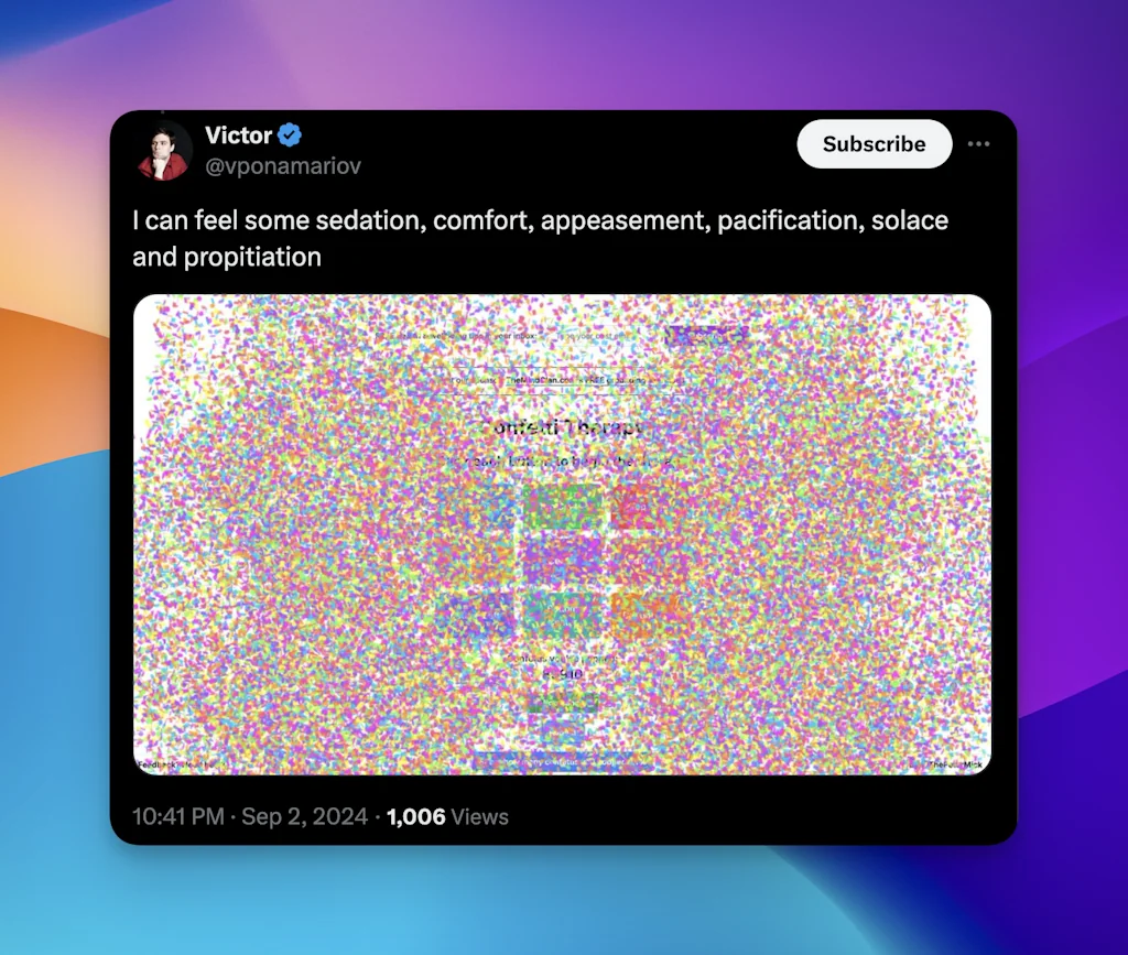 ConfettiTherapy.com screenshot 3 of 6