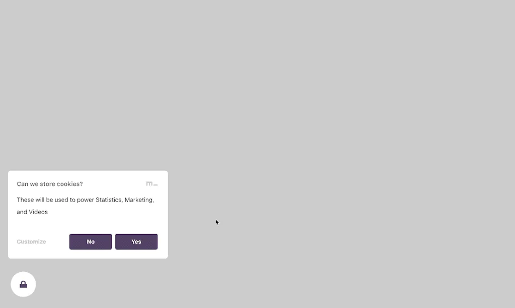 Confirmic Cookie Widget screenshot 1 of 3
