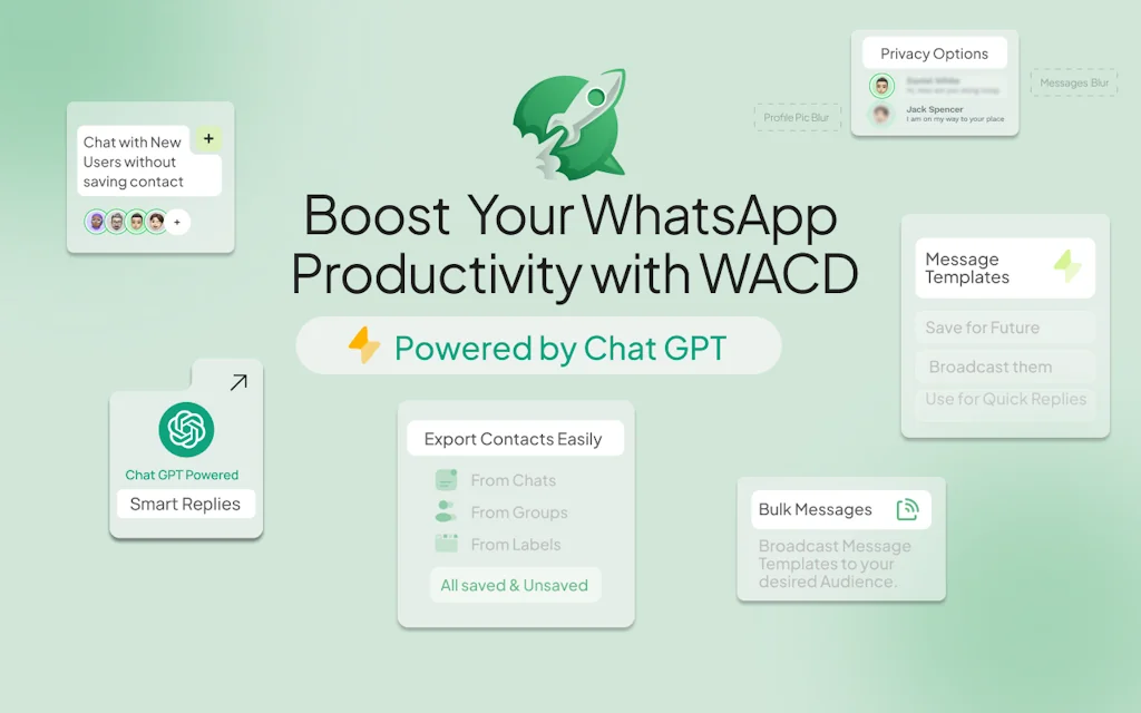WAWCD - WhatsApp Chrome Extension screenshot 1 of 3