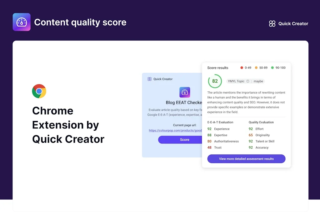 Content Quality Score(E-E-A-T) screenshot 7 of 7