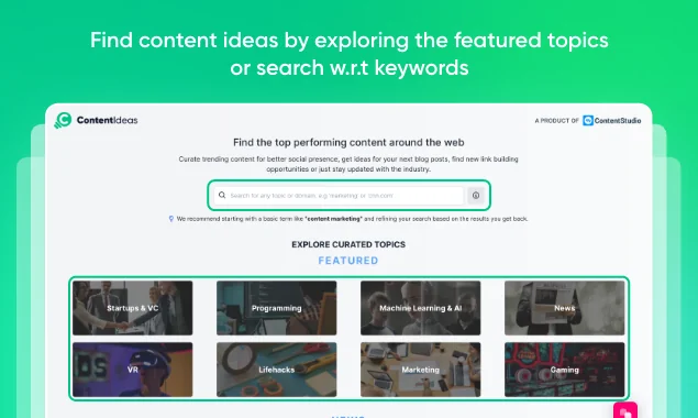 ContentIdeas.io screenshot 2 of 5