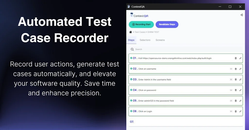 ContextQA screenshot 7 of 7