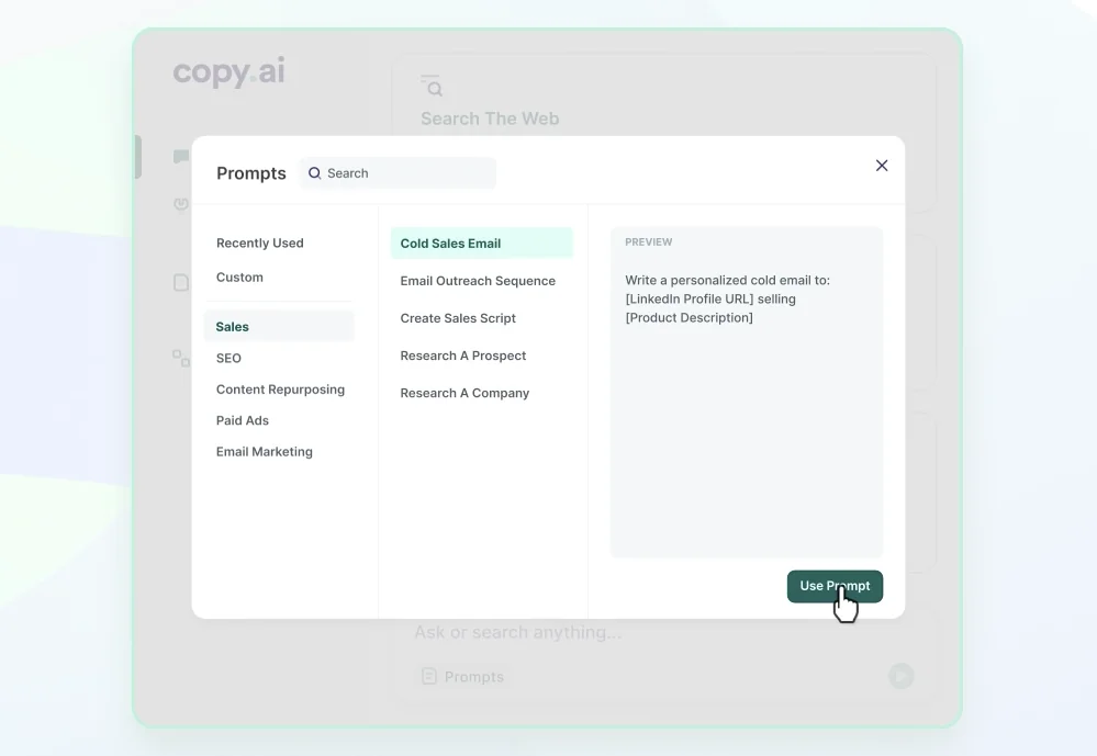 Copy.ai screenshot 1 of 3