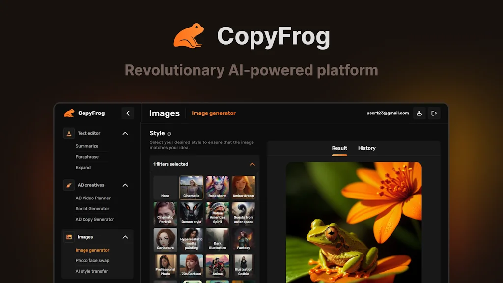 CopyFrog.AI screenshot 1 of 8