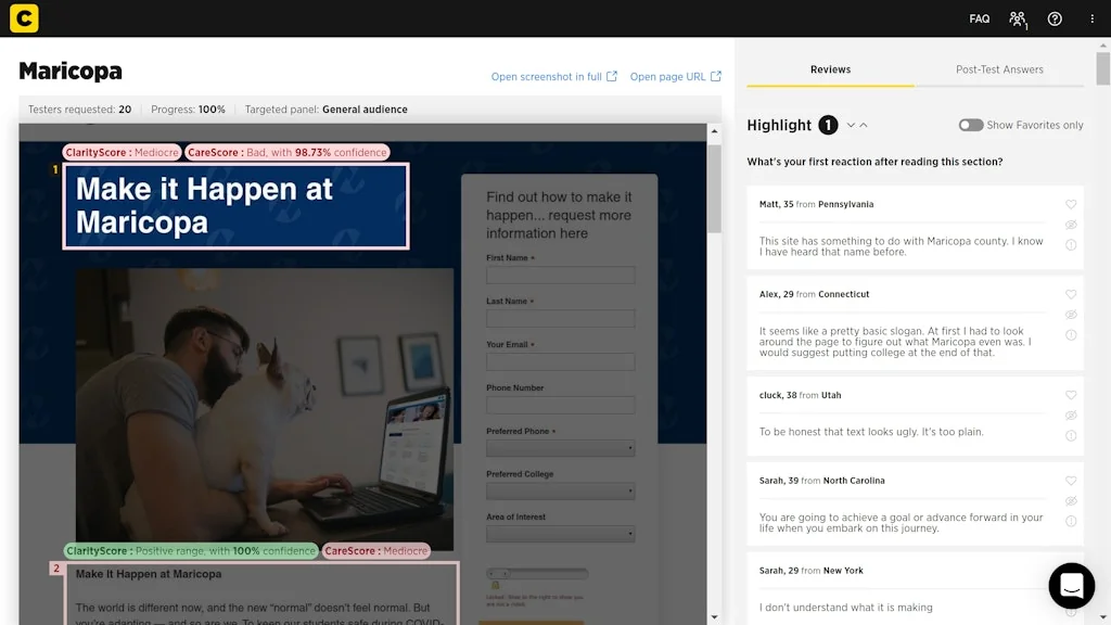 Copytesting screenshot 3 of 5
