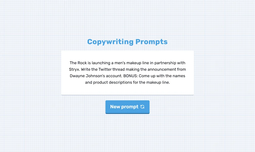 CopywritingPrompts.com screenshot 4 of 5
