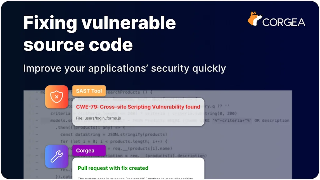 Corgea screenshot 1 of 3