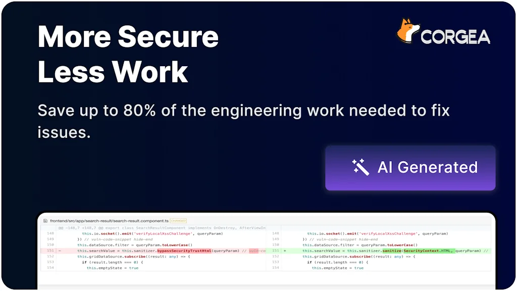 Corgea screenshot 2 of 3