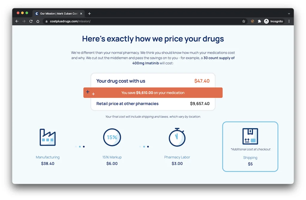 CostPlus Drugs screenshot 2 of 6