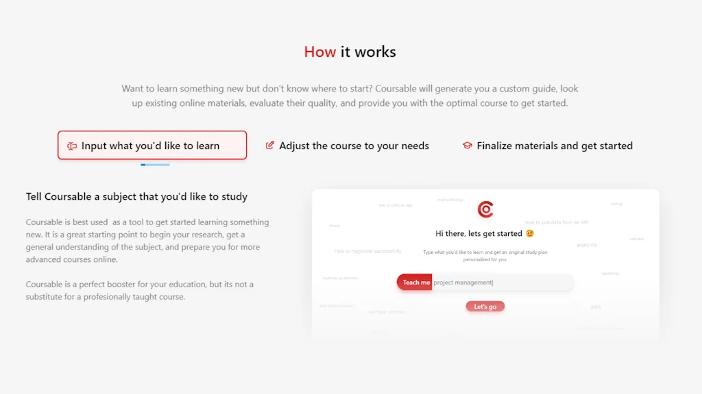 Coursable - Personal AI study guide. screenshot 2 of 3