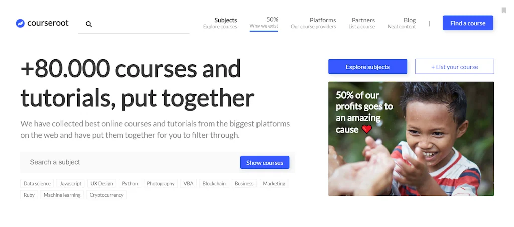 Courseroot screenshot 1 of 4