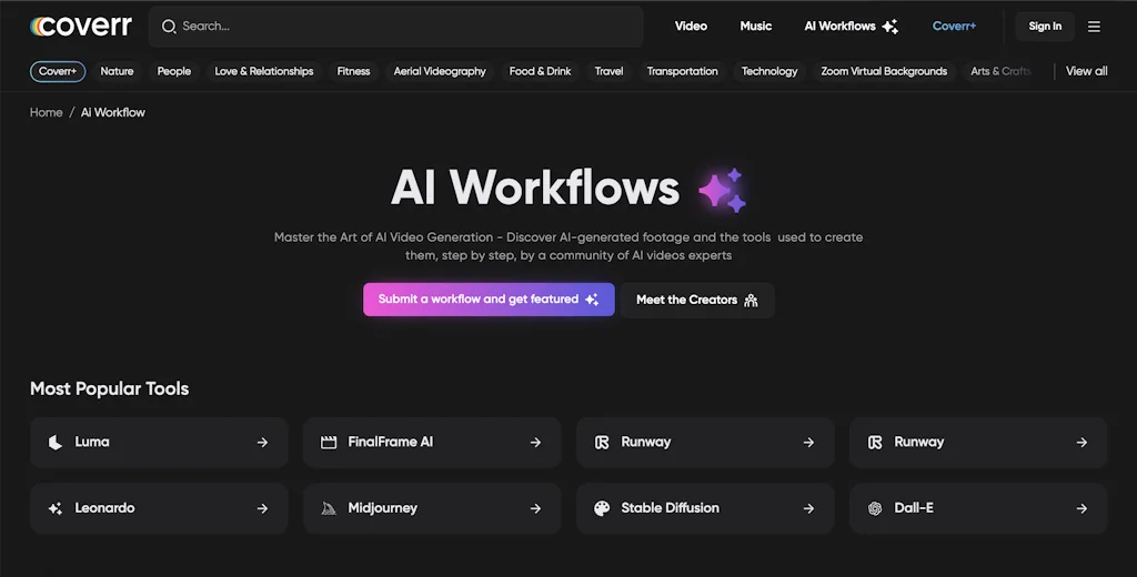 Coverr screenshot 2 of 5