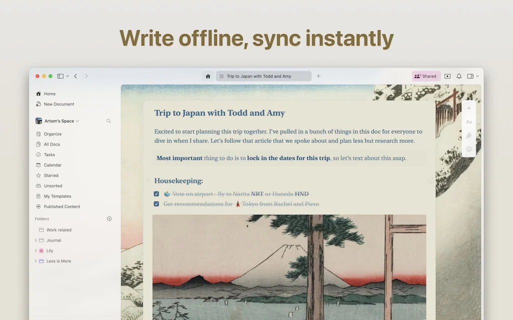Craft.do screenshot 2 of 3