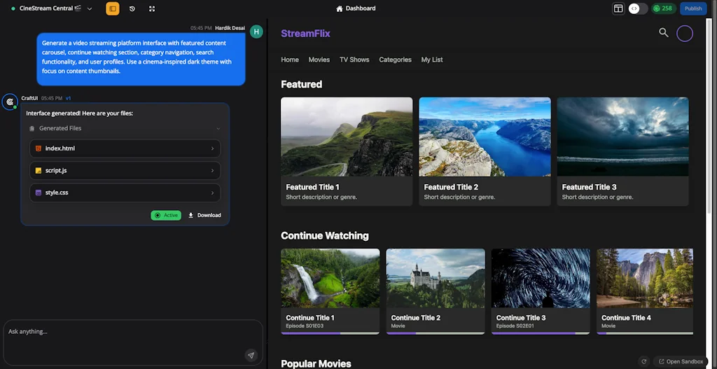 CraftUI screenshot 2 of 4