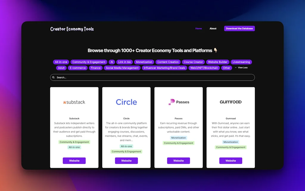 Creator Economy Tools  screenshot 2 of 5