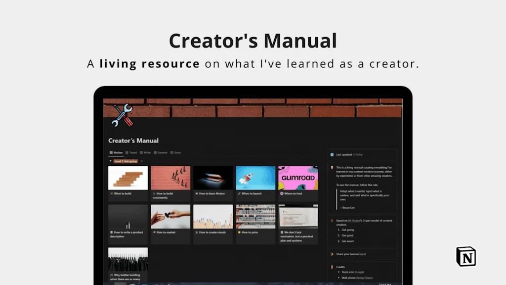⚒️ Creator's Manual screenshot 2 of 7
