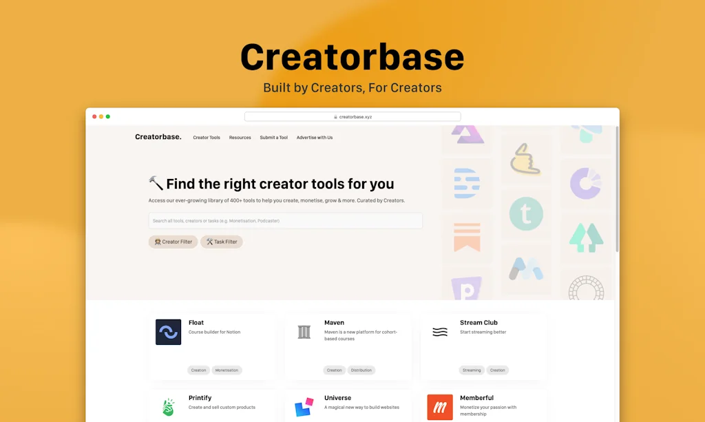Creatorbase screenshot 1 of 5