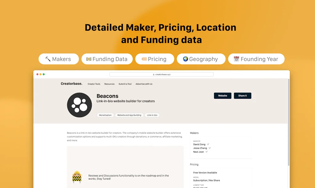 Creatorbase screenshot 4 of 5