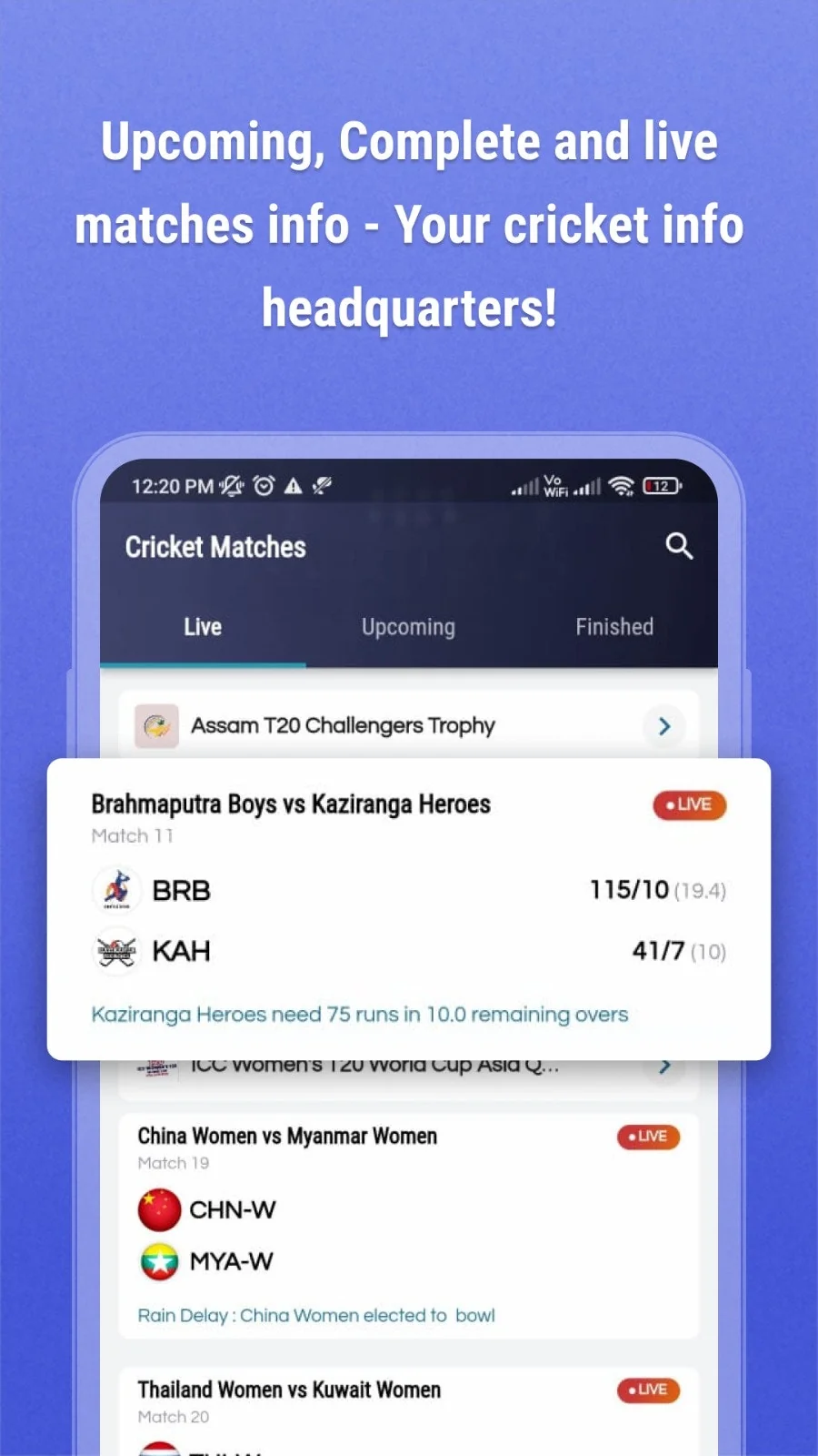 Cricket Line X: Fast Live line screenshot 3 of 6