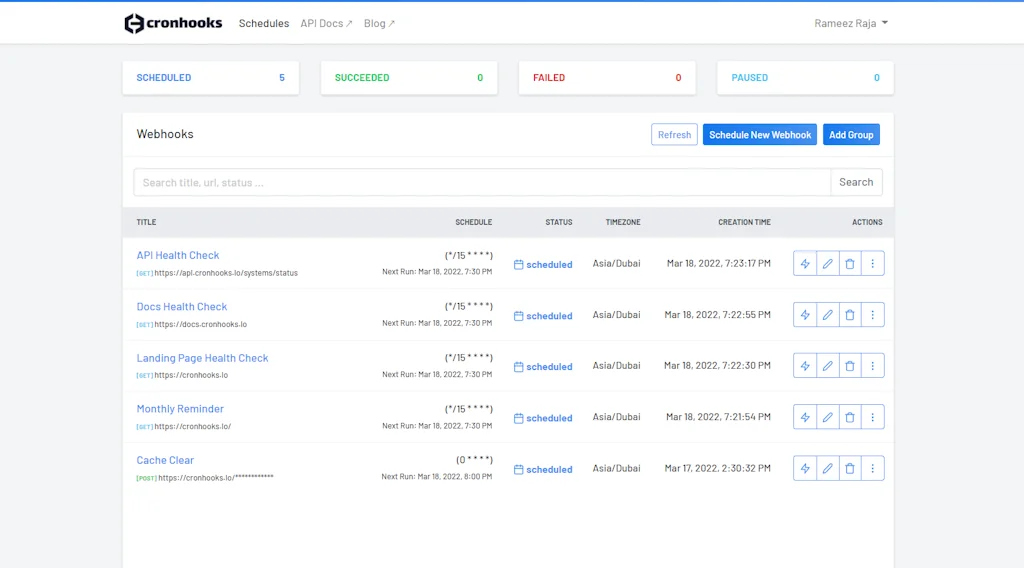Cronhooks screenshot 2 of 5