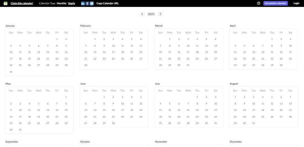 Cross-Out Calendar by EventSpot screenshot 2 of 3