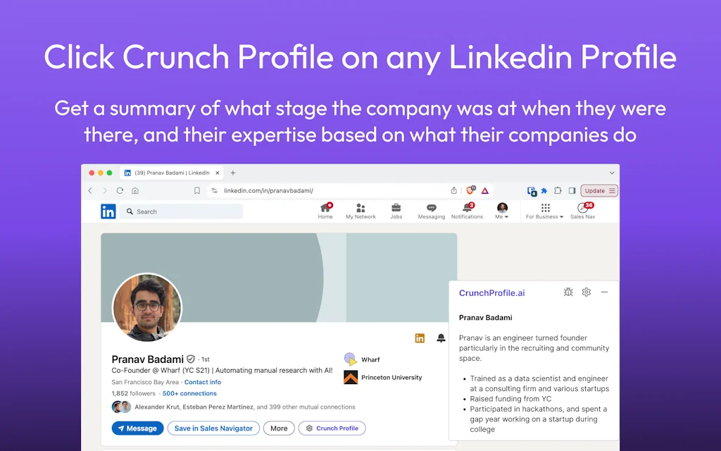 CrunchProfile screenshot 2 of 4