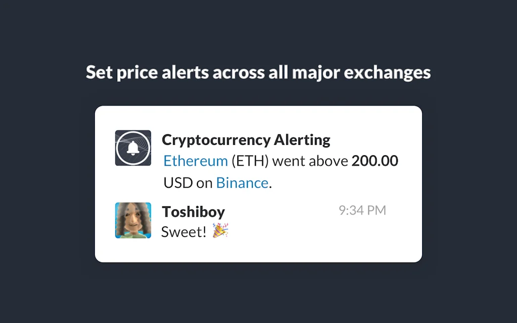 Cryptocurrency Alerting screenshot 1 of 5