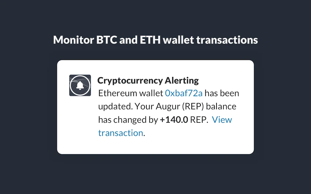 Cryptocurrency Alerting screenshot 3 of 5