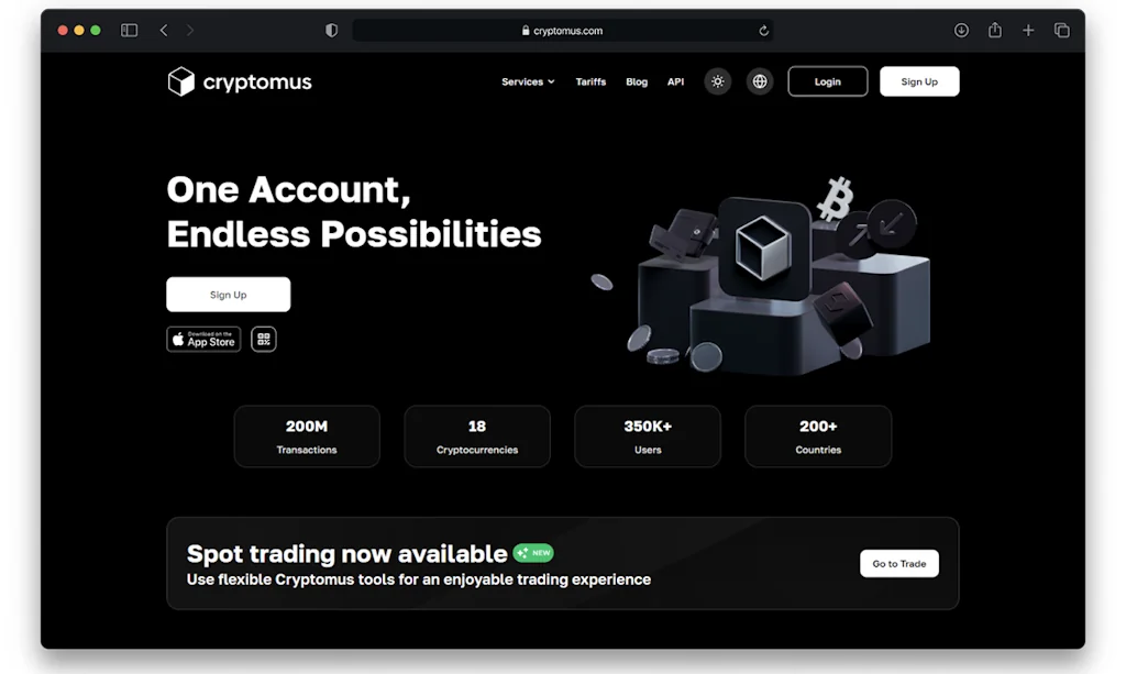 Cryptomus screenshot 1 of 3