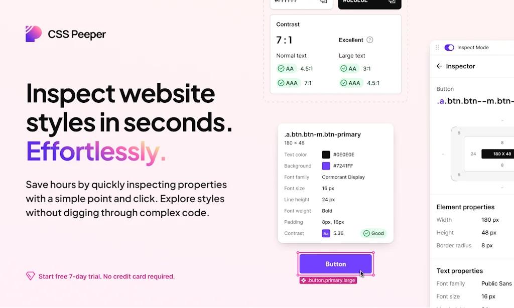CSS Peeper screenshot 1 of 3