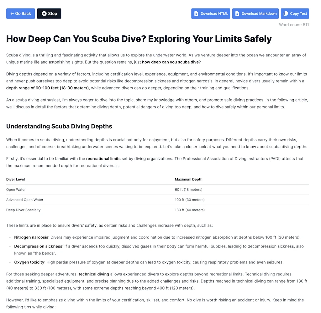 Cuppa - AI Blog Post Generator screenshot 3 of 3