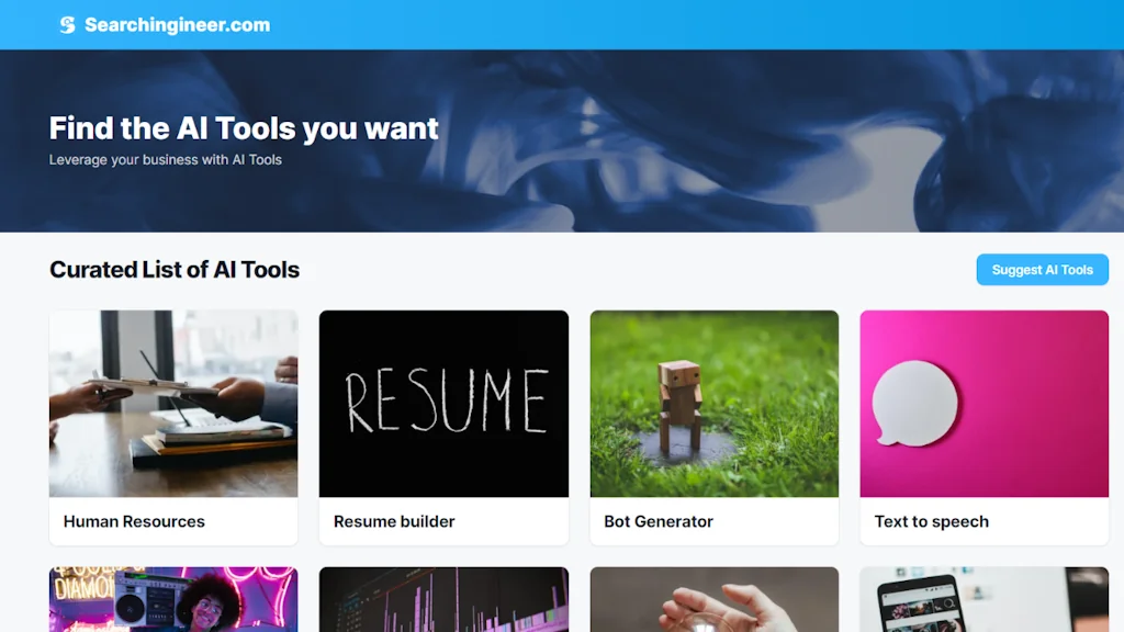 Curated List of AI Tools screenshot 2 of 3