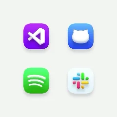 Custom macOS icon pack logo